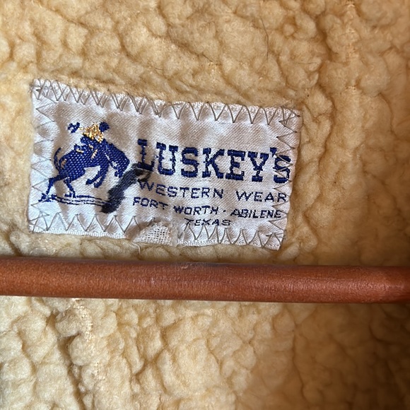 Vintage Leather Sherpa Vest - Picture 6 of 6